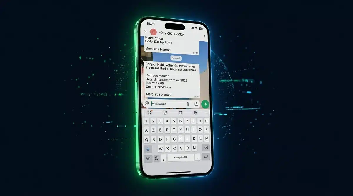 Automatisation WhatsApp El Ghazali Barber Shop - Confirmation de réservation automatique par message Maroc