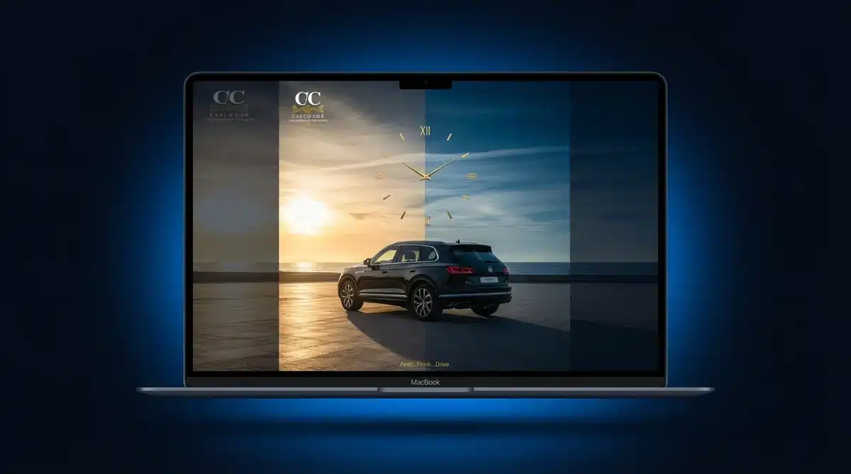 Automatisation Instagram Carco Car - Publication automatique de contenu location voitures sur MacBook Maroc par Wivo Agency