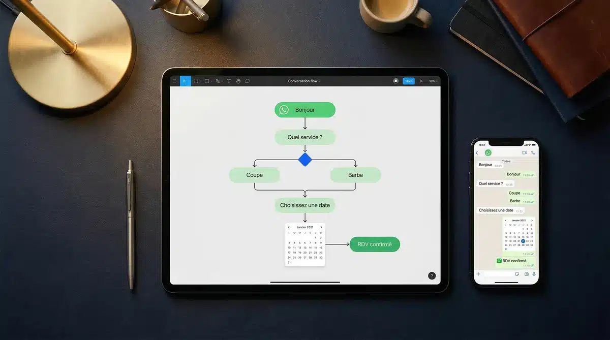Étape 1 : script de conversation pour bot WhatsApp de réservation au Maroc – WivoAgency
