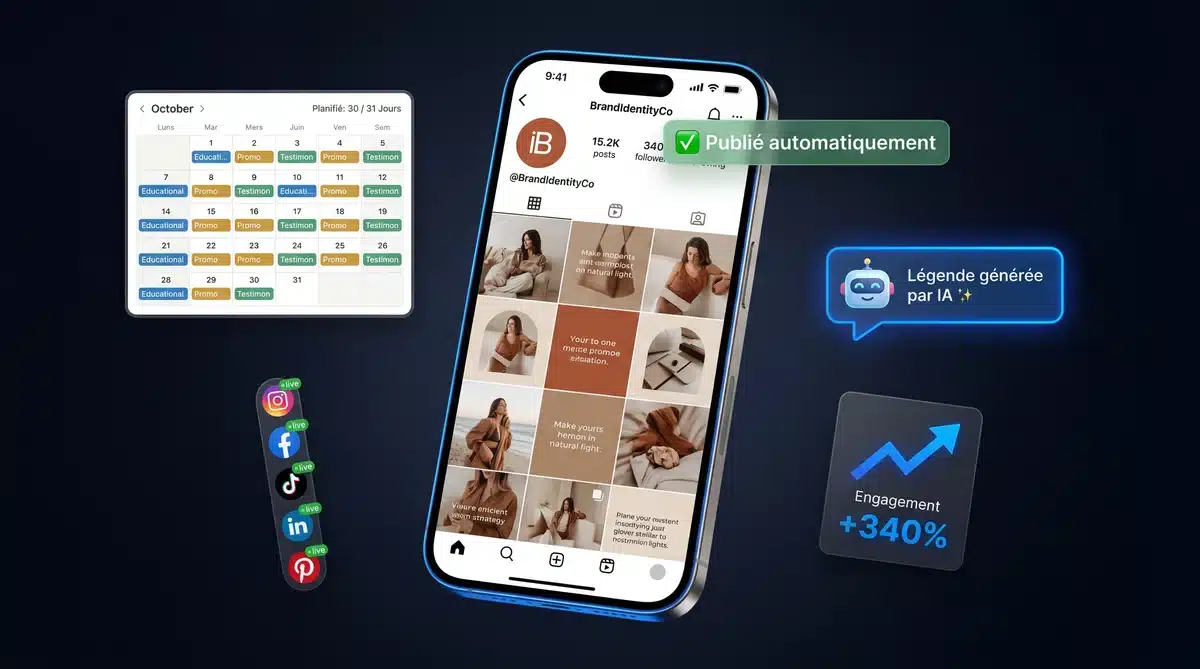 Agence marketing digital Maroc - automatisation réseaux sociaux Instagram Facebook TikTok LinkedIn par WivoAgency