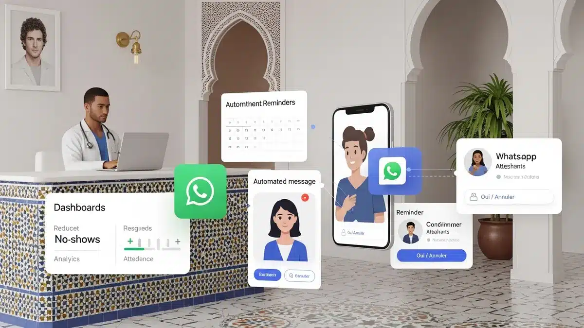 Chatbot WhatsApp de réservation et rappel RDV pour PME au Maroc