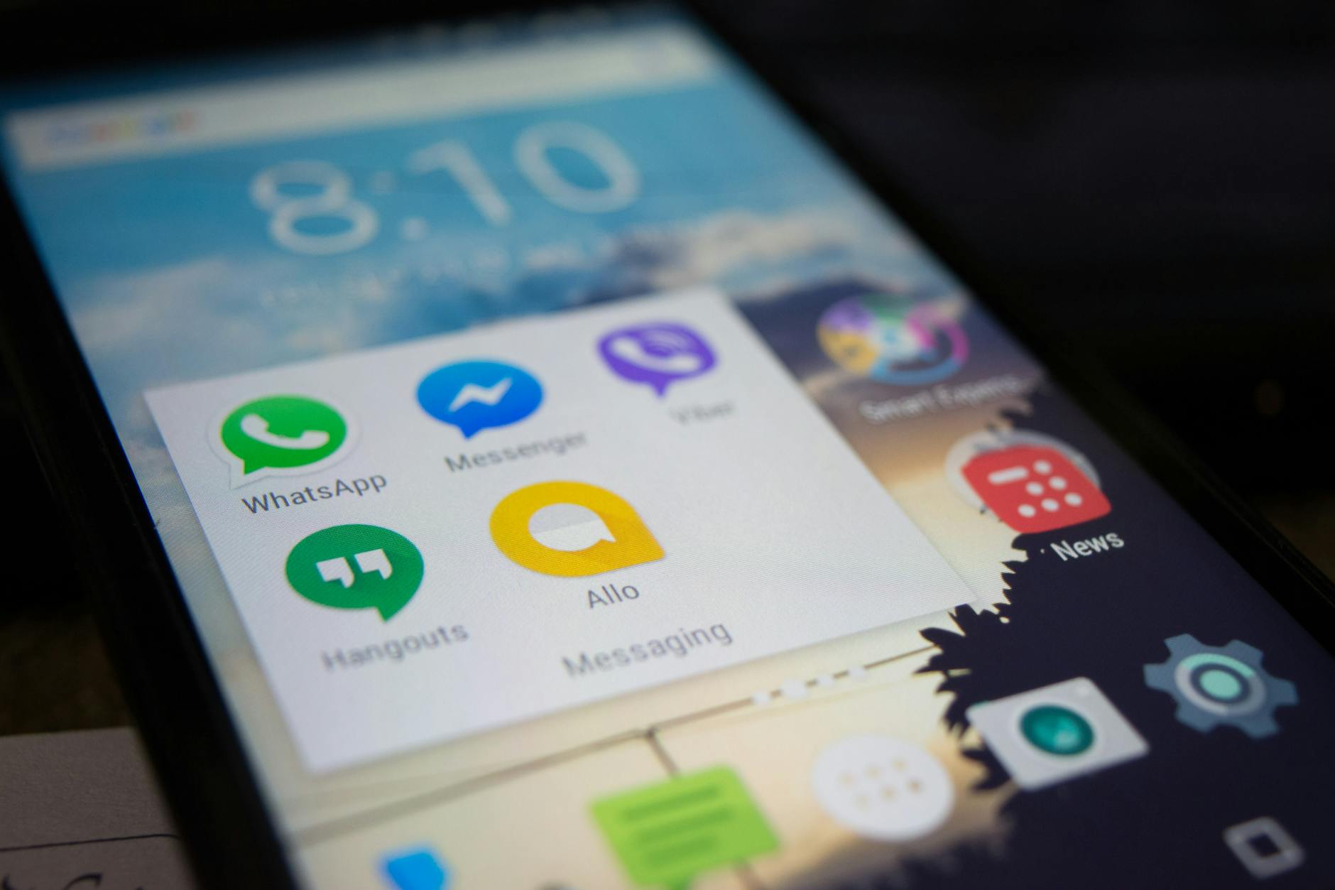 Smartphone Android Noir — whatsapp business api