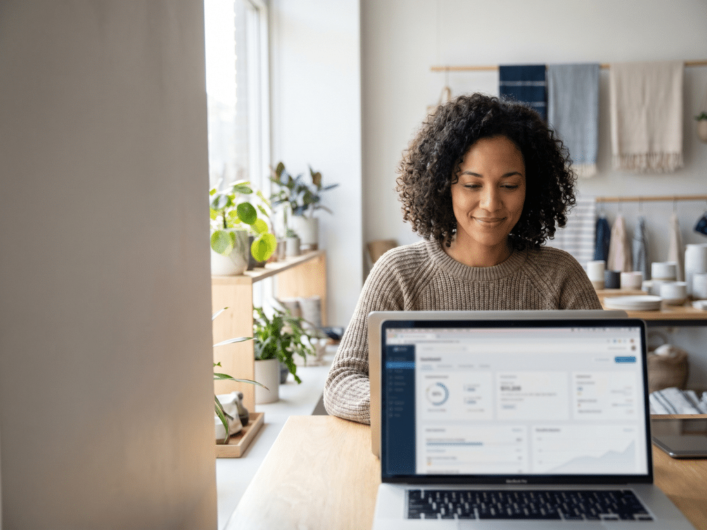 Responsable de PME suivant sa stratégie de rédaction SEO sur WordPress